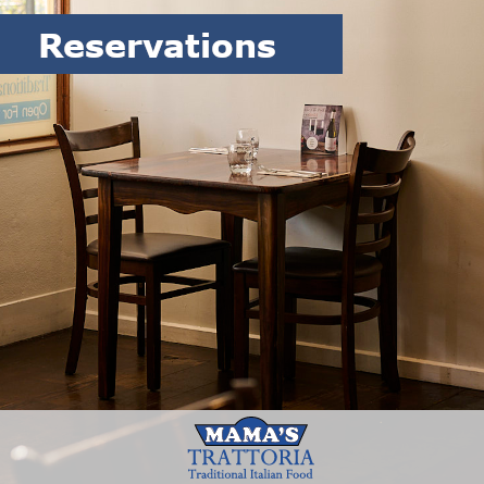 Reserve a Table - Mamas Trattoria Canberra